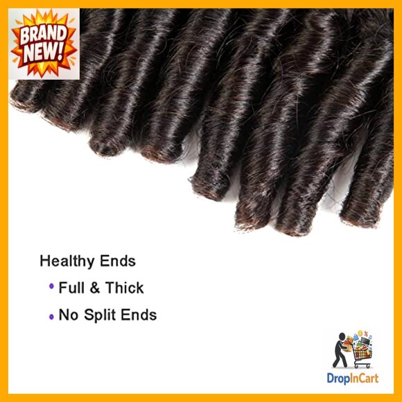 Curly Wave Human Hair Extensions Brazilian Virgin Funmi 4 Bundles 8 Inch main image 6